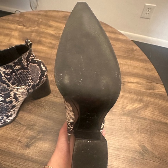 Marc Fisher Snake Skin Boots - Picture 6 of 7